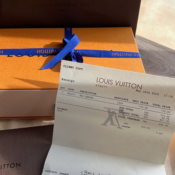 Authentic Louis Vuitton Damier Eva - Picture 7 of 11